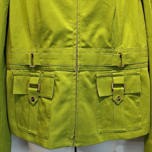 Jones New York Green Zip Up Jacket Size M - Picture 3 of 12